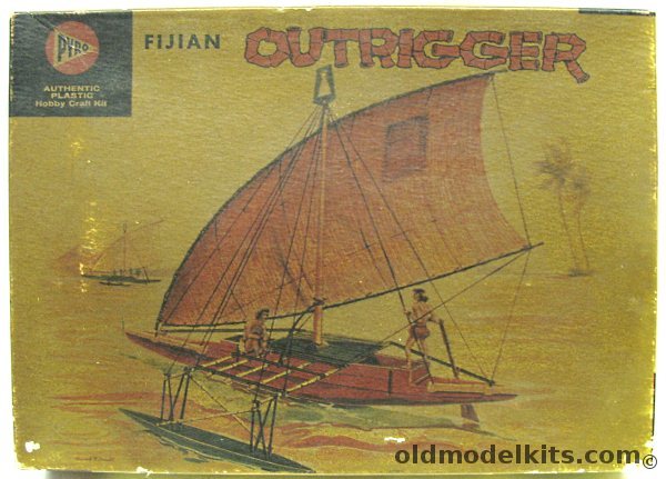 Pyro 1/35 Fijian Outrigger Canoe, 319-89 plastic model kit